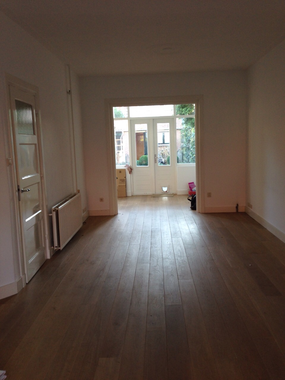American white oak vloer in woning